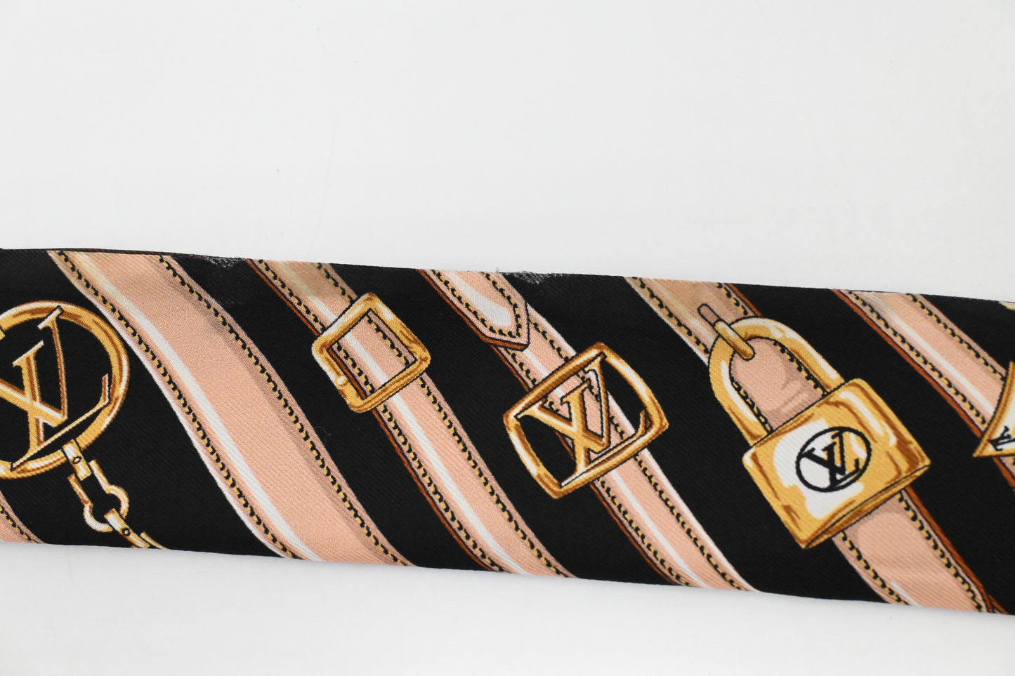 Louis Vuitton Bandeau BB Monogram Forever Scarf in Brown Silk