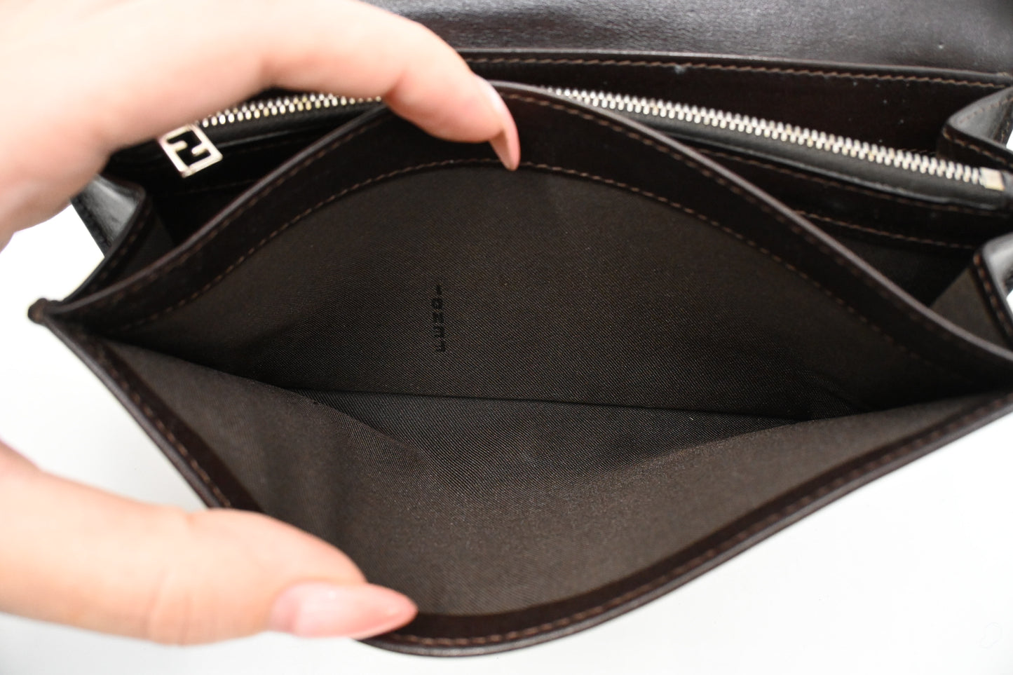 Fendi Long Wallet in Zucca Canvas