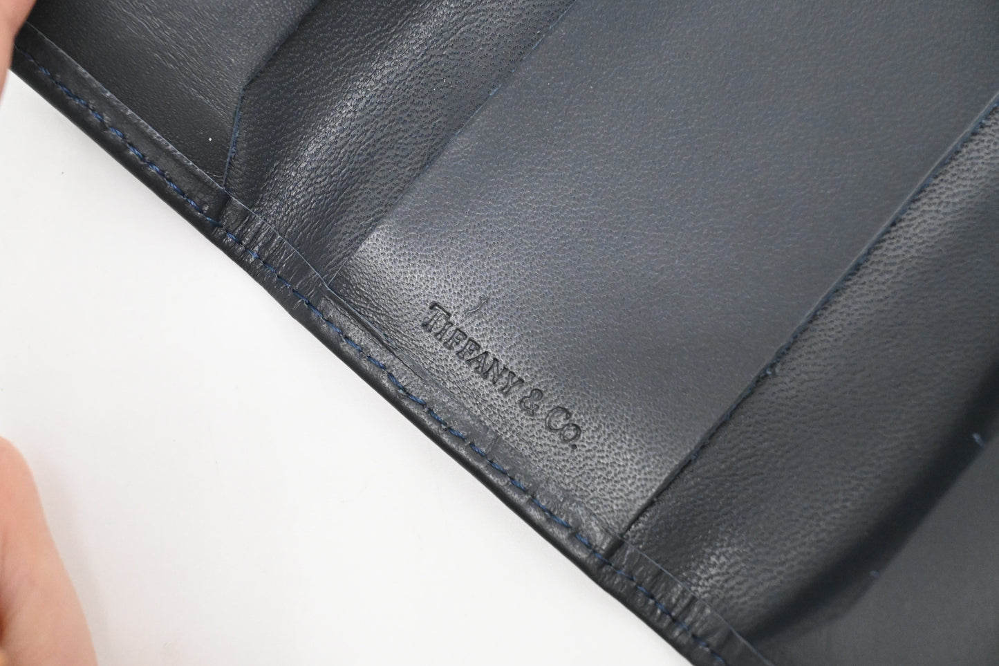 Tiffany & Co. x Toyota Key Case in Navy Blue Leather