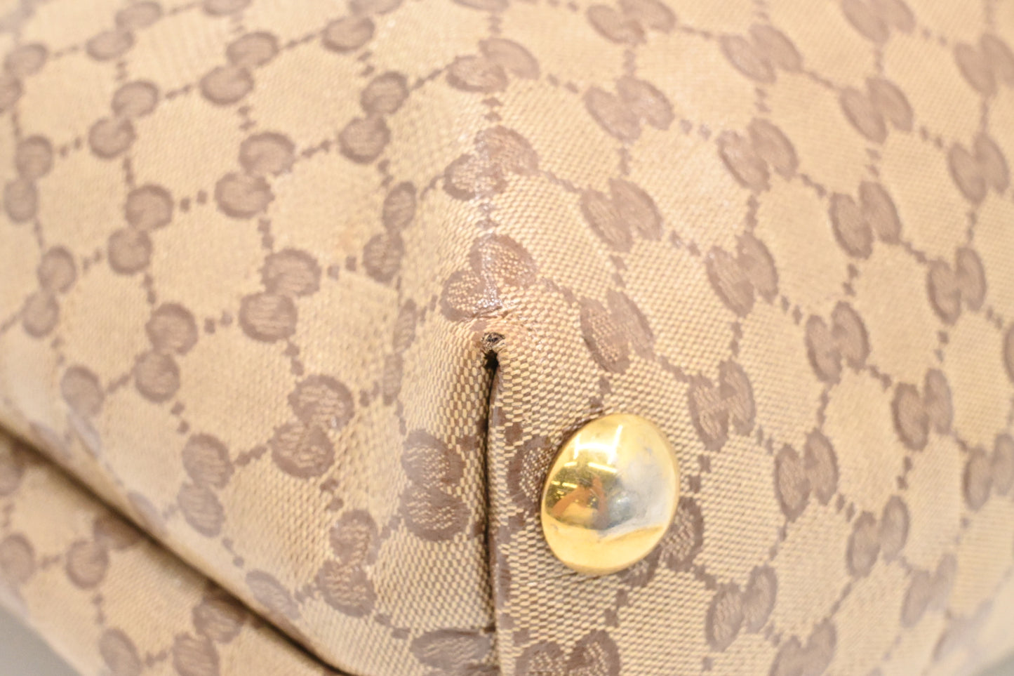 Gucci Tote in Crystal GG Canvas