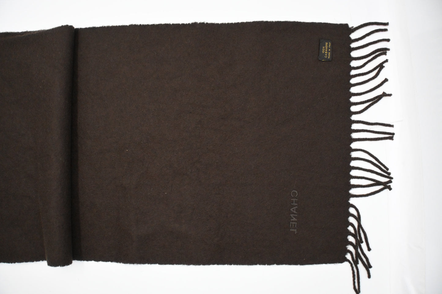 Chanel Scarf in Brown Cashmere