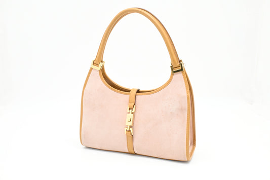 Gucci Small Jackie in Pink Suede