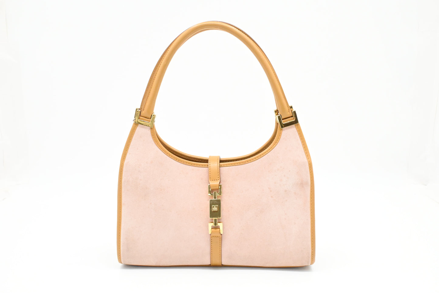 Gucci Small Jackie in Pink Suede