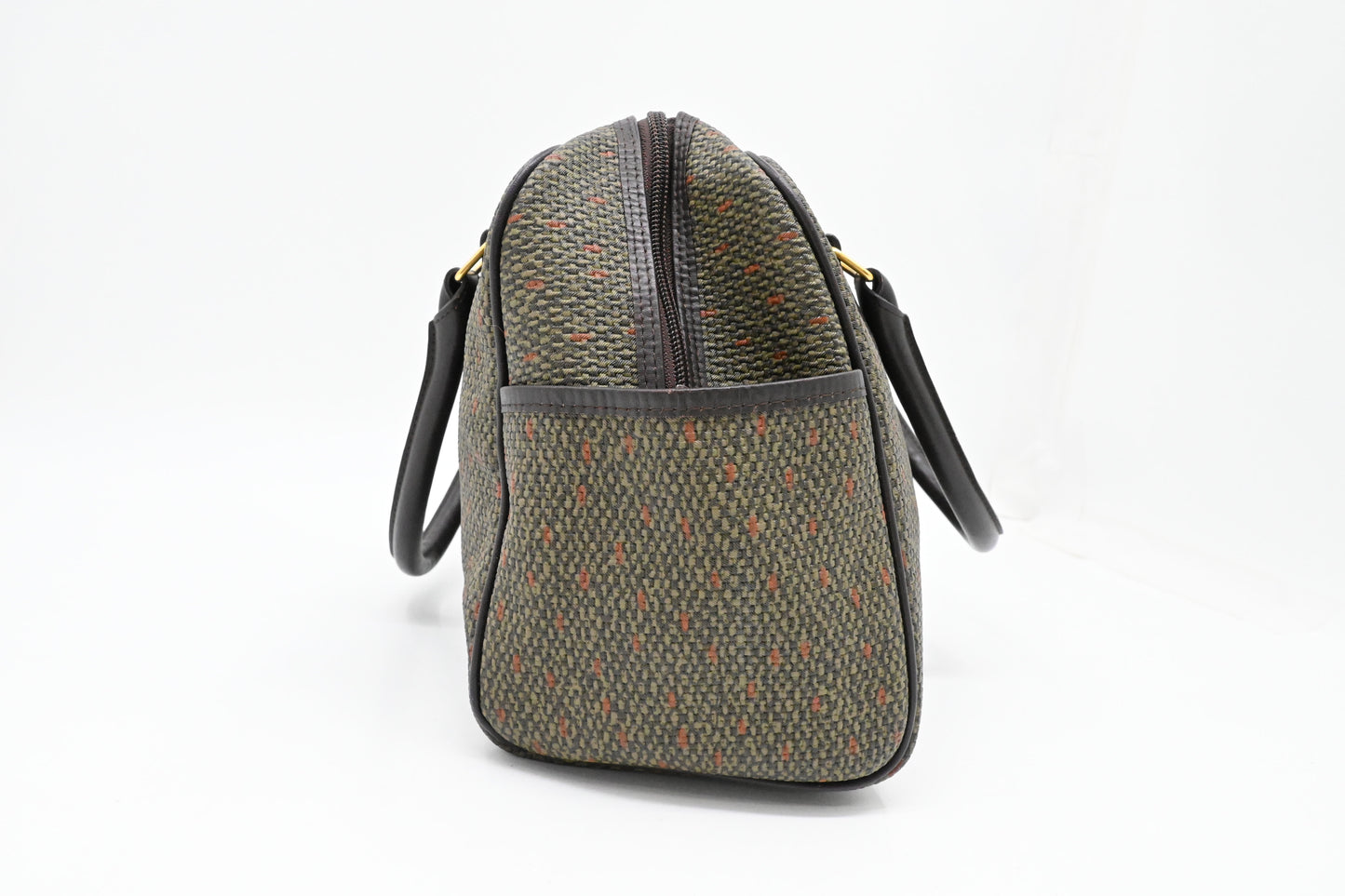YSL Saint Laurent Handbag in Green Coated Canvas