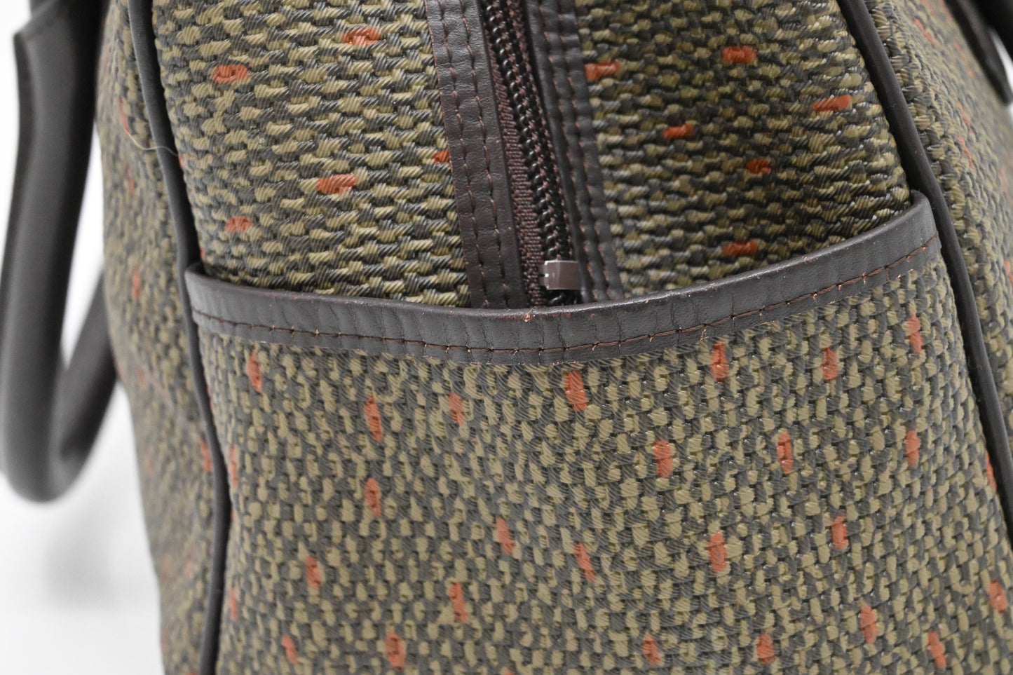 YSL Saint Laurent Handbag in Green Coated Canvas