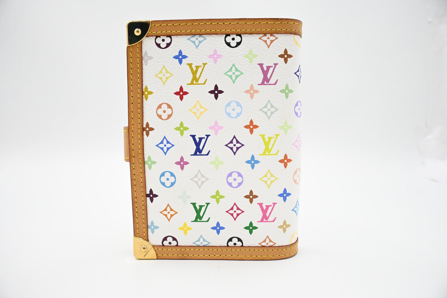Louis Vuitton Agenda PM in White Multicolor Monogram Canvas