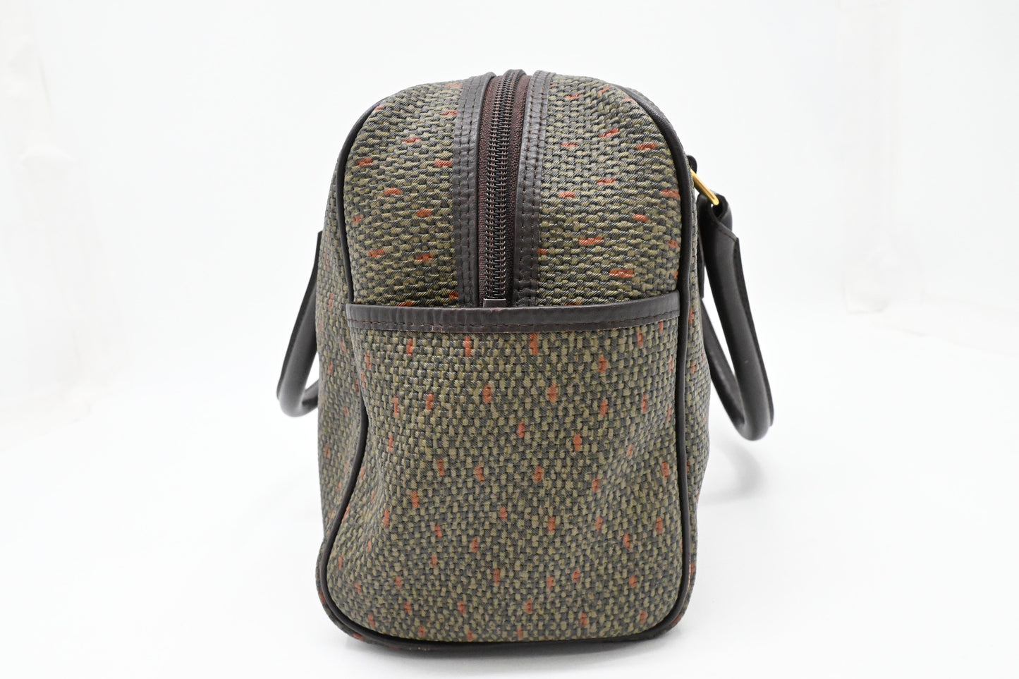 YSL Saint Laurent Handbag in Green Coated Canvas