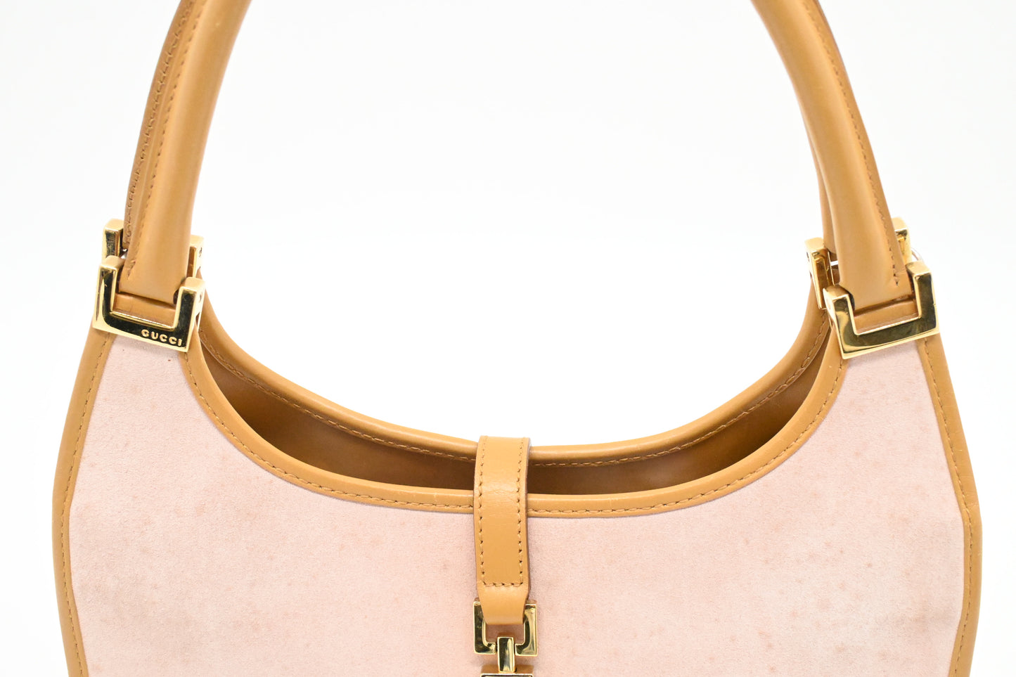 Gucci Small Jackie in Pink Suede