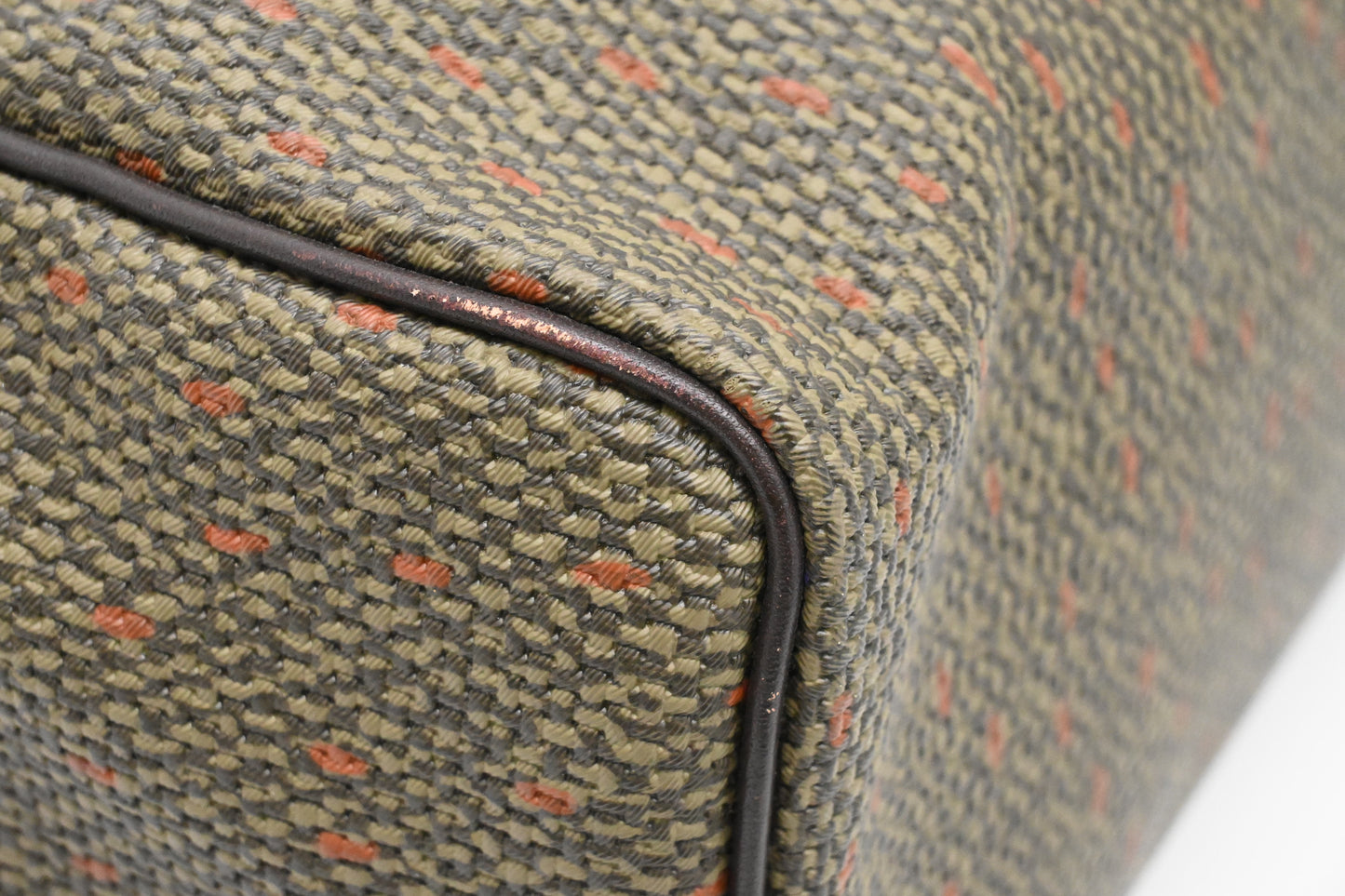 YSL Saint Laurent Handbag in Green Coated Canvas