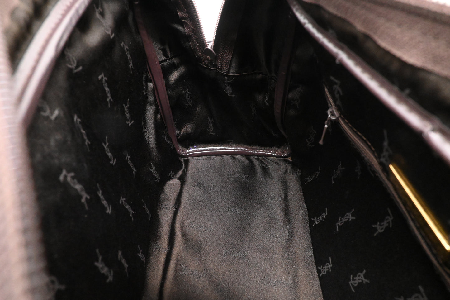 YSL Saint Laurent Handbag in Green Coated Canvas