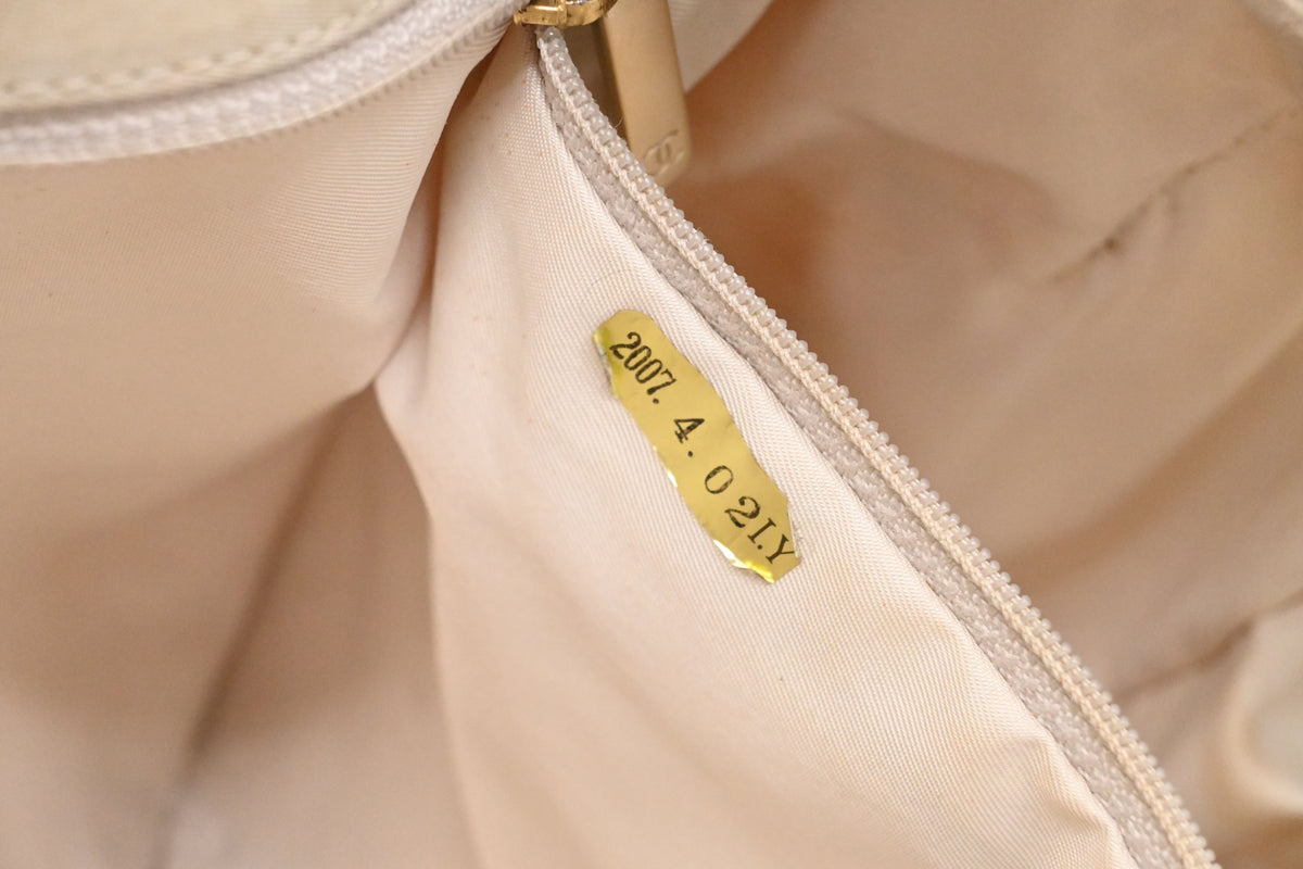 Chanel New Travel Line Tote in Beige Canvas