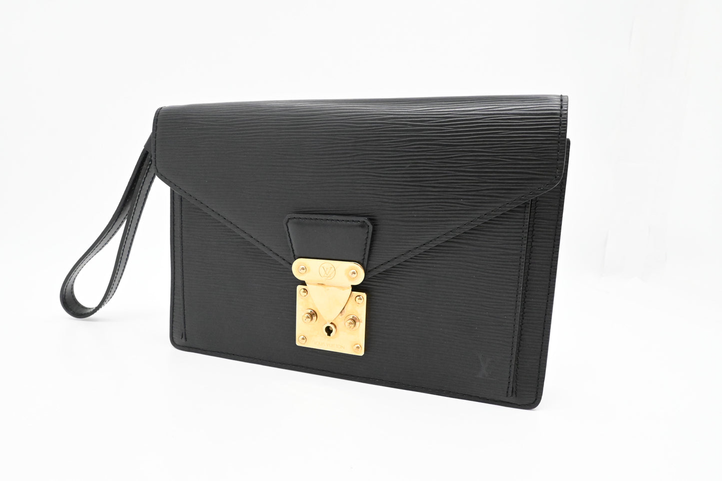 Louis Vuitton Sellier Dragonne in Black Epi Leather