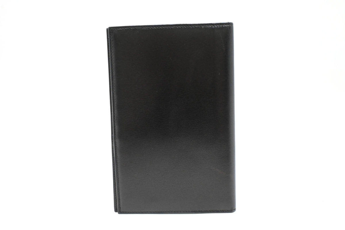 Celine Agenda Cover in Black Leather