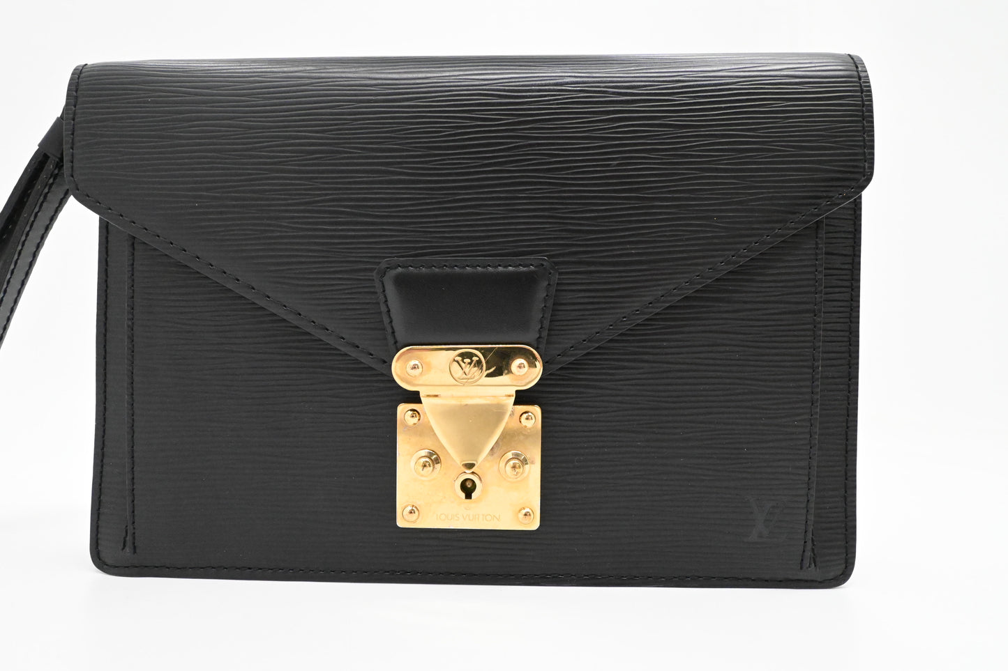 Louis Vuitton Sellier Dragonne in Black Epi Leather