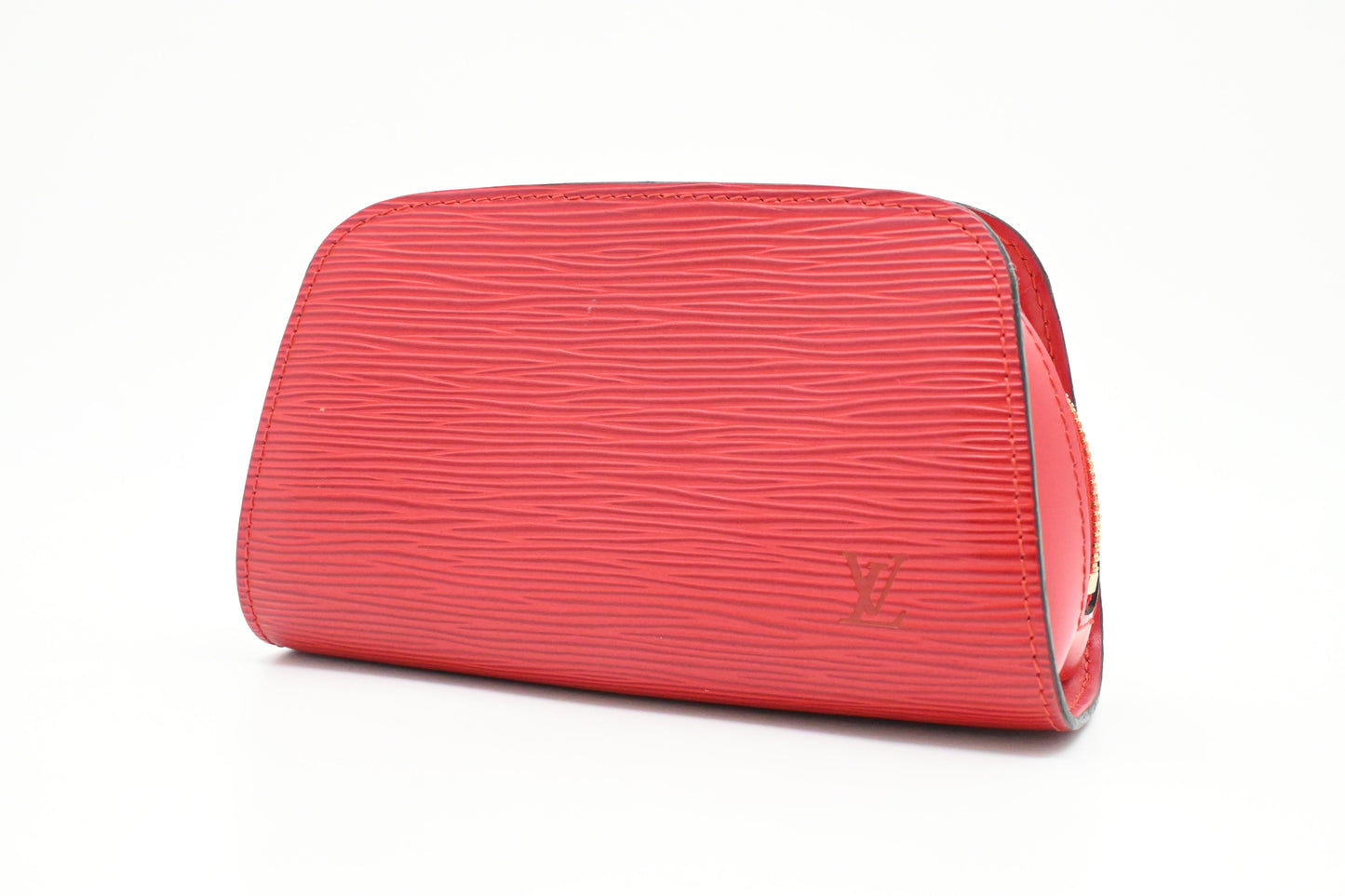Louis Vuitton Dauphine PM Pouch in Red Epi Leather