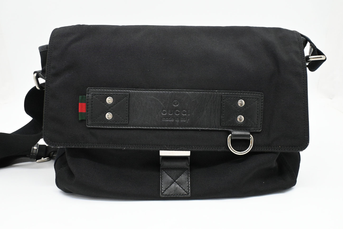 Gucci Messenger Bag in Black Canvas