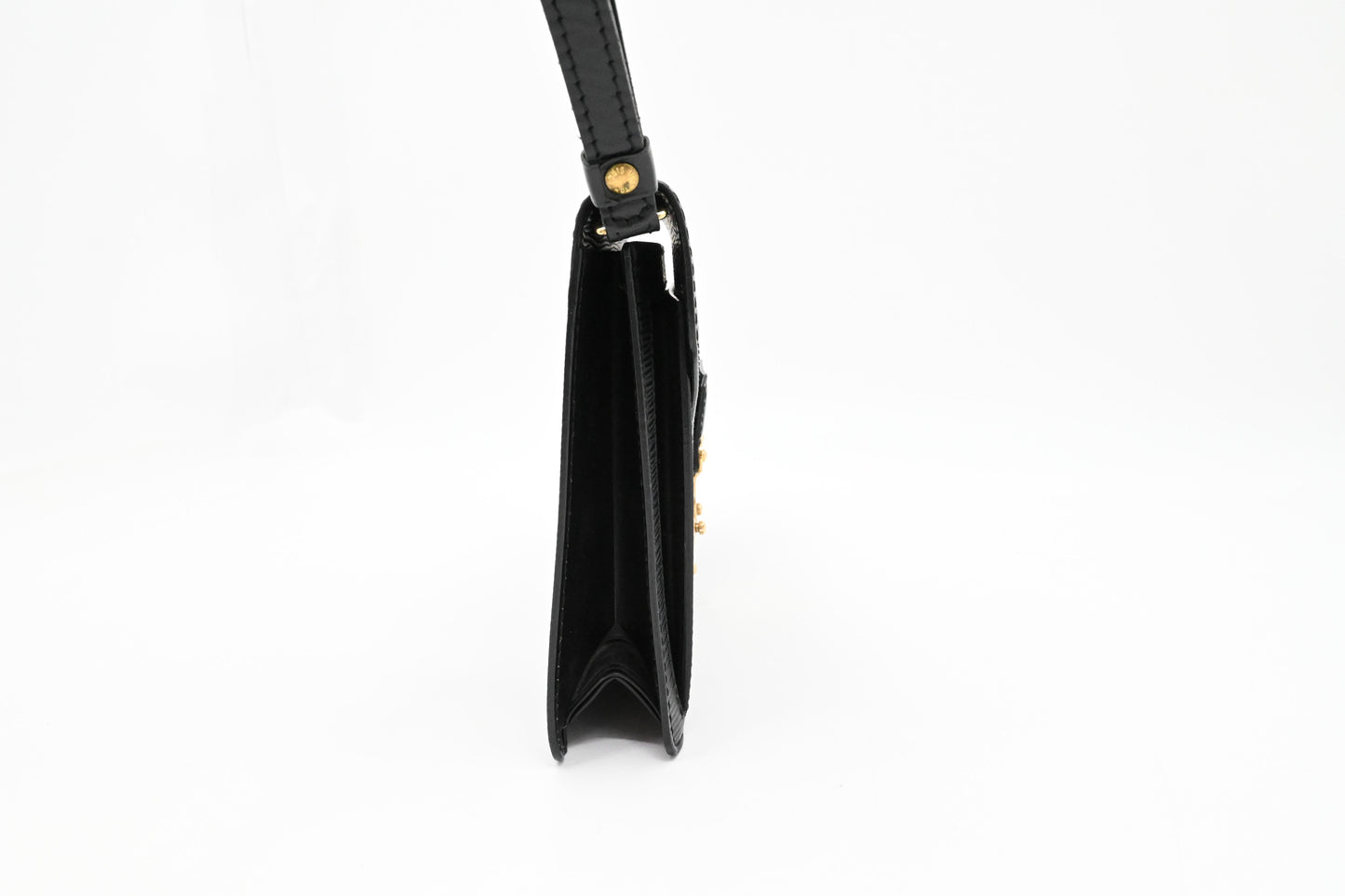 Louis Vuitton Sellier Dragonne in Black Epi Leather