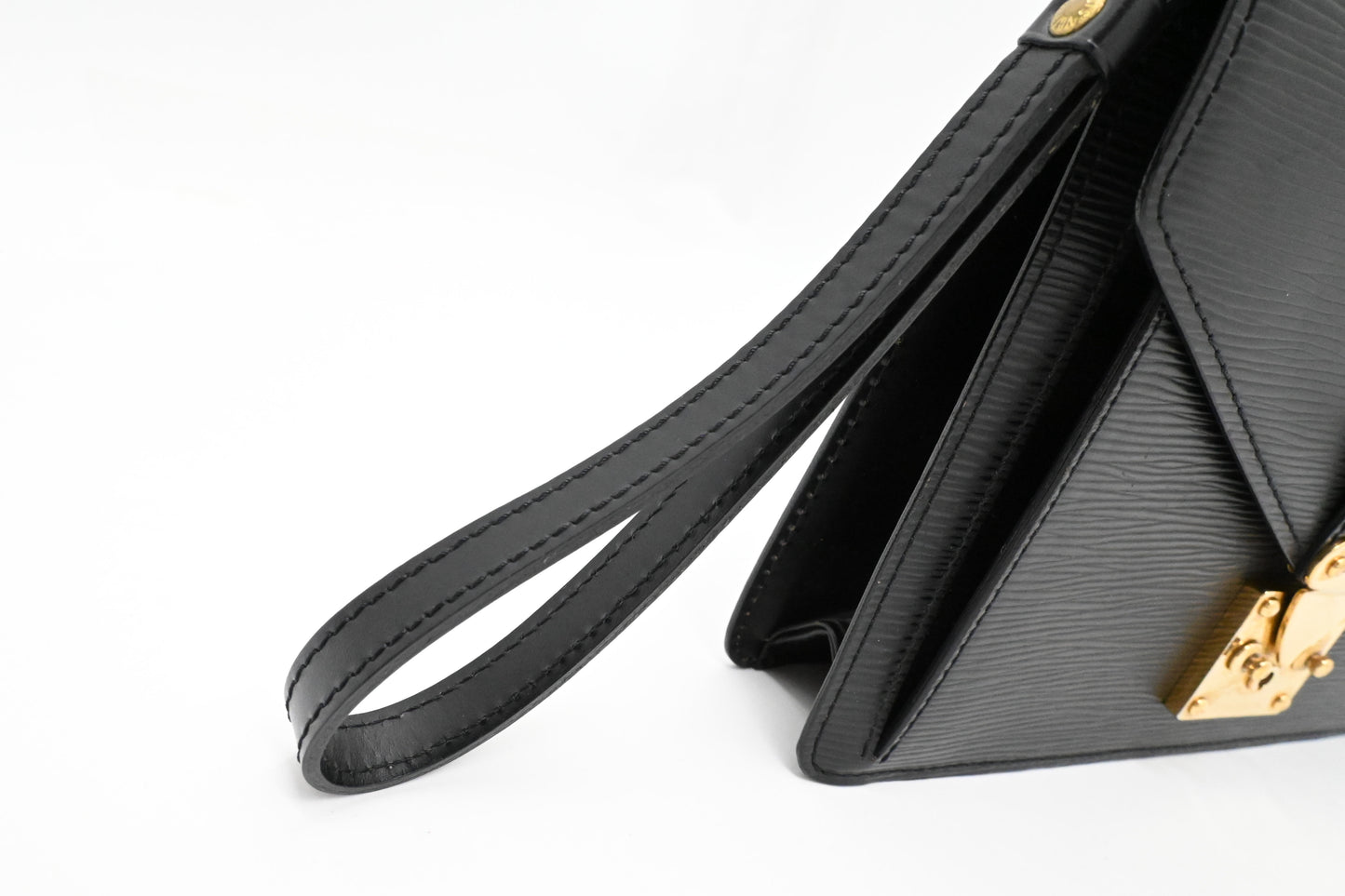 Louis Vuitton Sellier Dragonne in Black Epi Leather