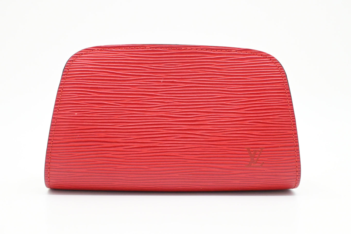 Louis Vuitton Dauphine PM Pouch in Red Epi Leather
