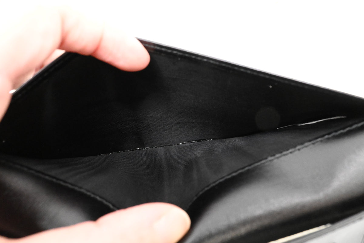 Celine Agenda Cover in Black Leather