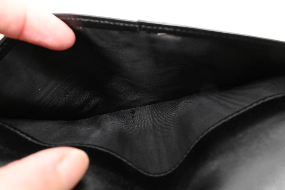 Celine Agenda Cover in Black Leather