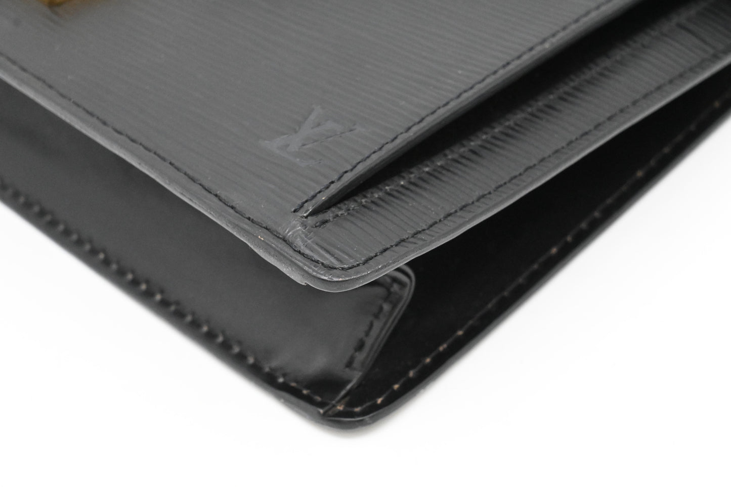 Louis Vuitton Sellier Dragonne in Black Epi Leather