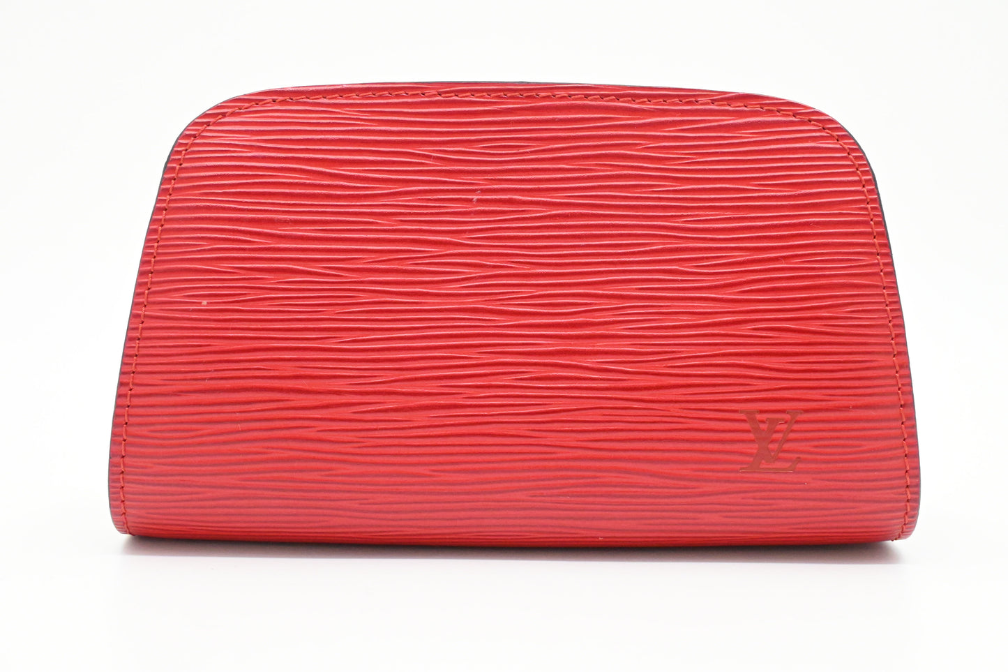 Louis Vuitton Dauphine PM Pouch in Red Epi Leather