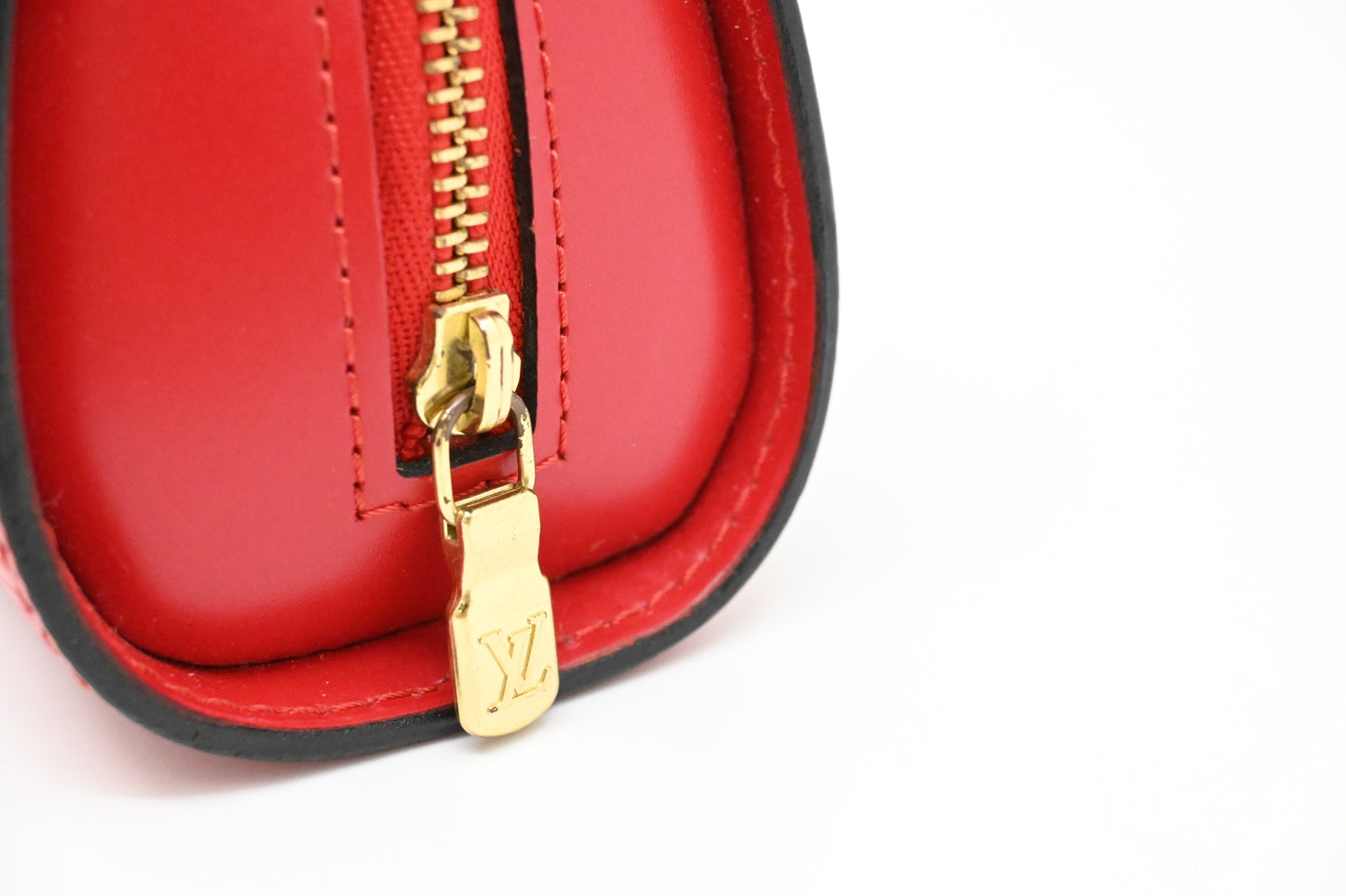 Louis Vuitton Dauphine PM Pouch in Red Epi Leather