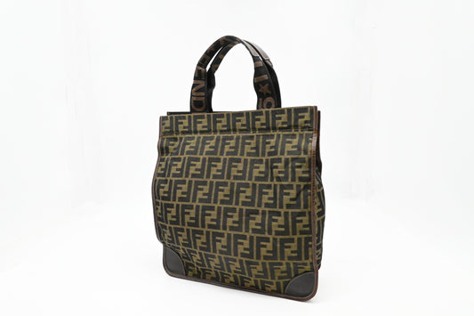 Fendi Folding Tote in Zucca Canvas
