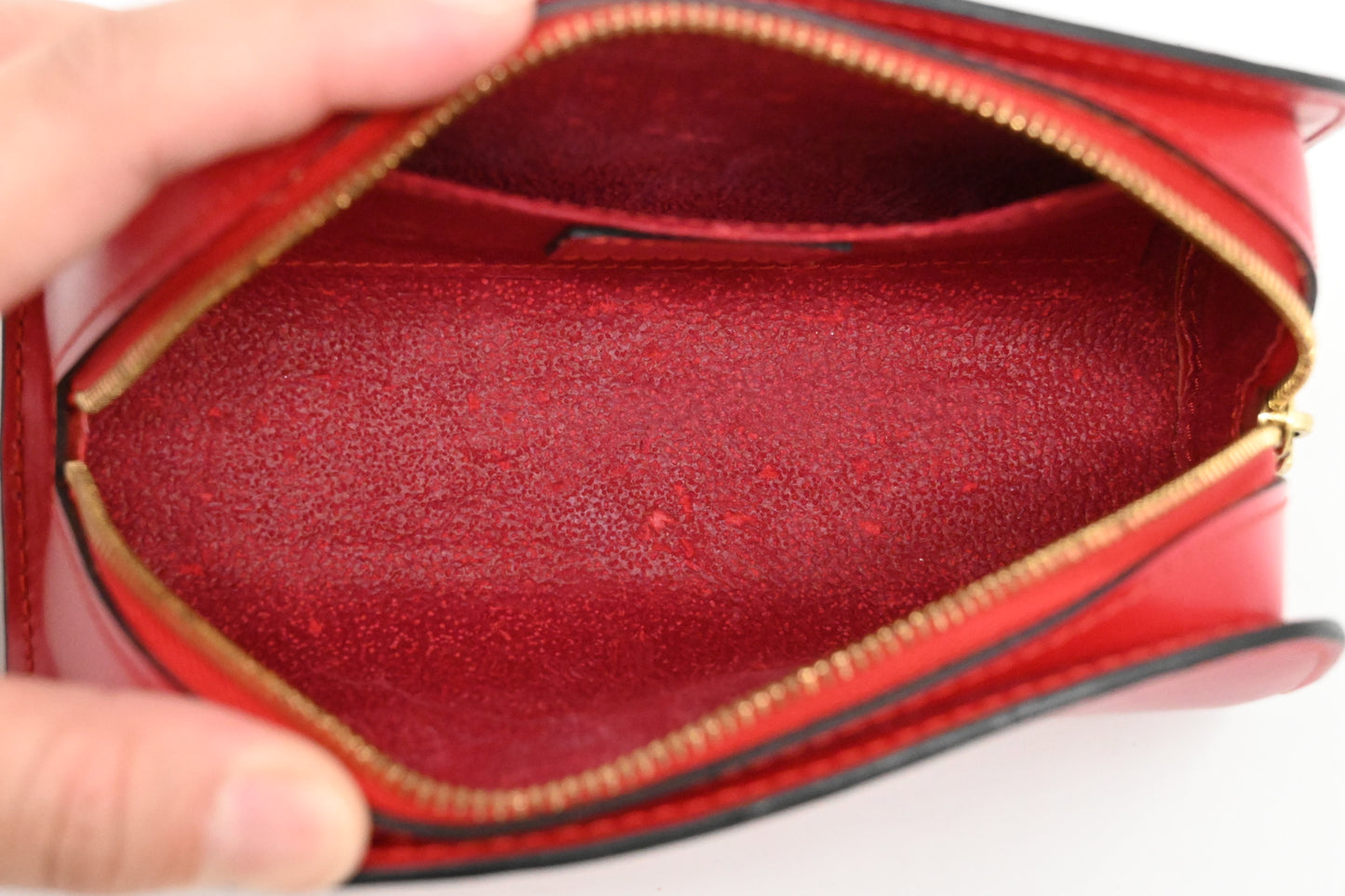 Louis Vuitton Dauphine PM Pouch in Red Epi Leather