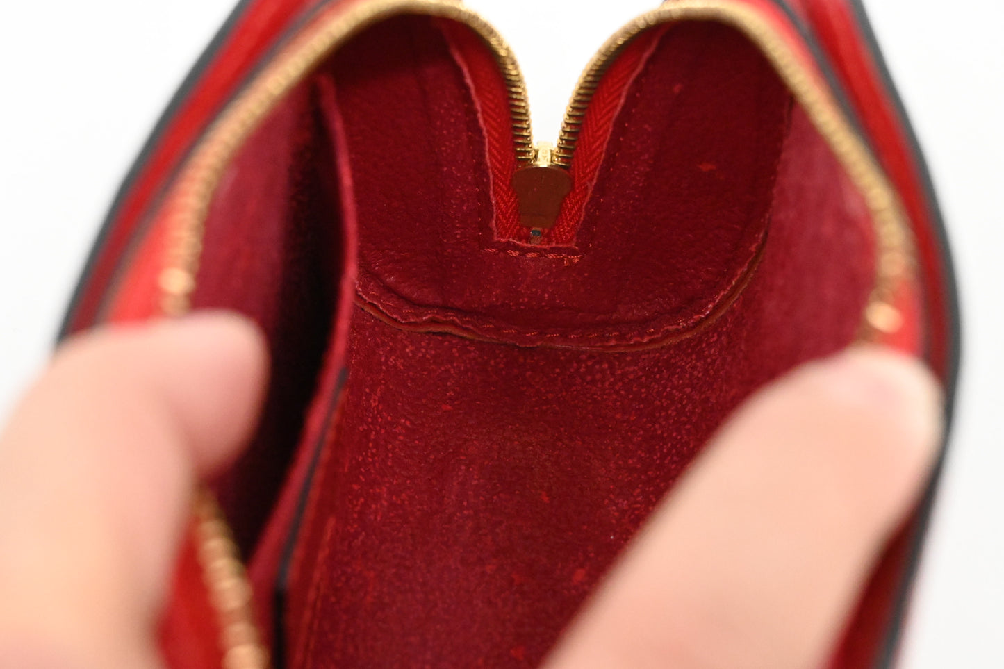 Louis Vuitton Dauphine PM Pouch in Red Epi Leather