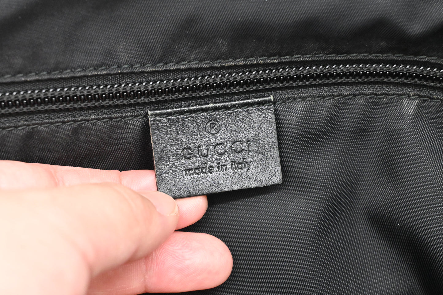 Gucci Messenger Bag in Black Canvas