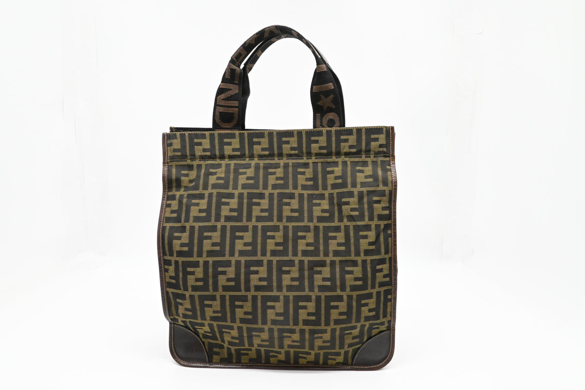 Fendi Folding Tote in Zucca Canvas