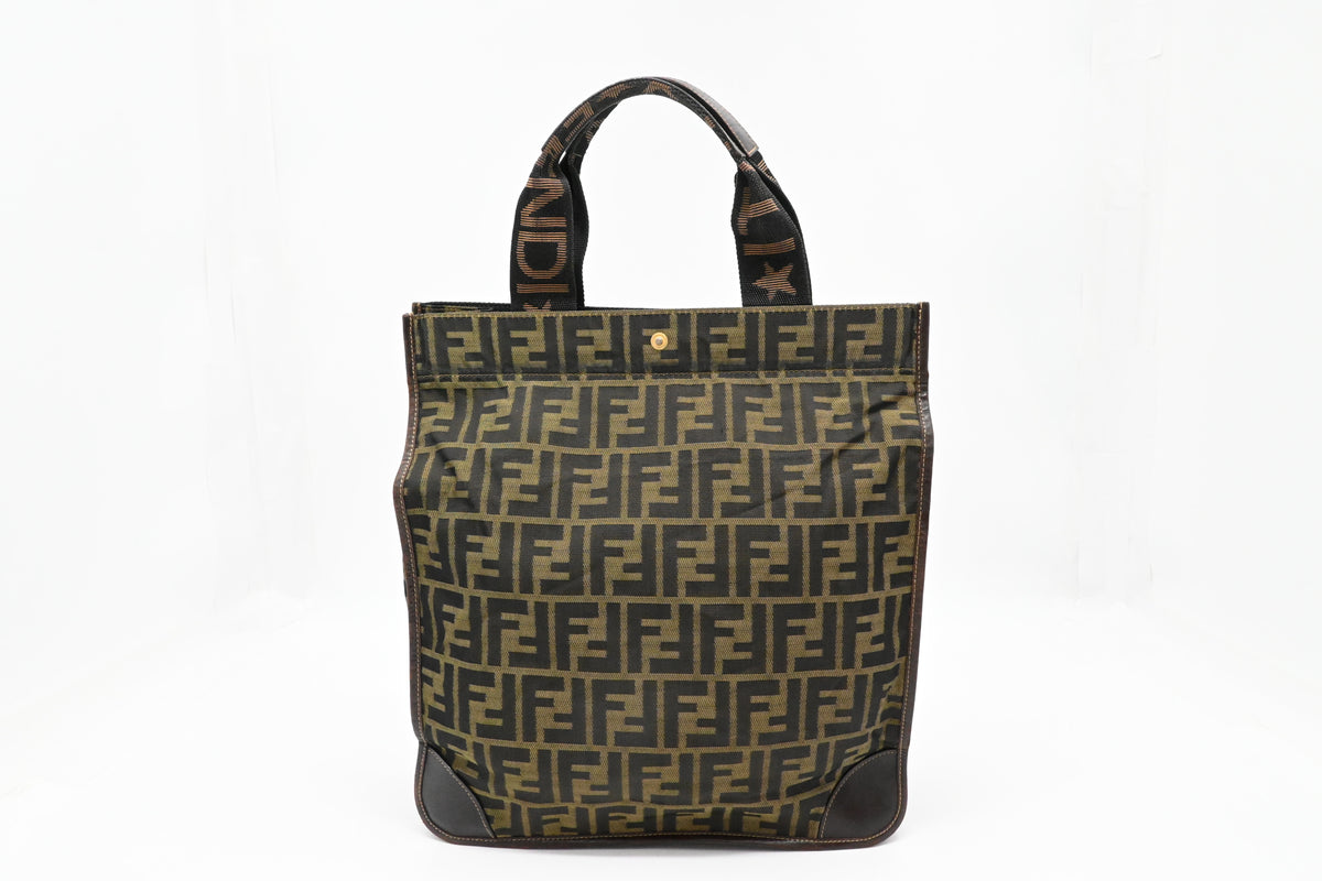Fendi Folding Tote in Zucca Canvas