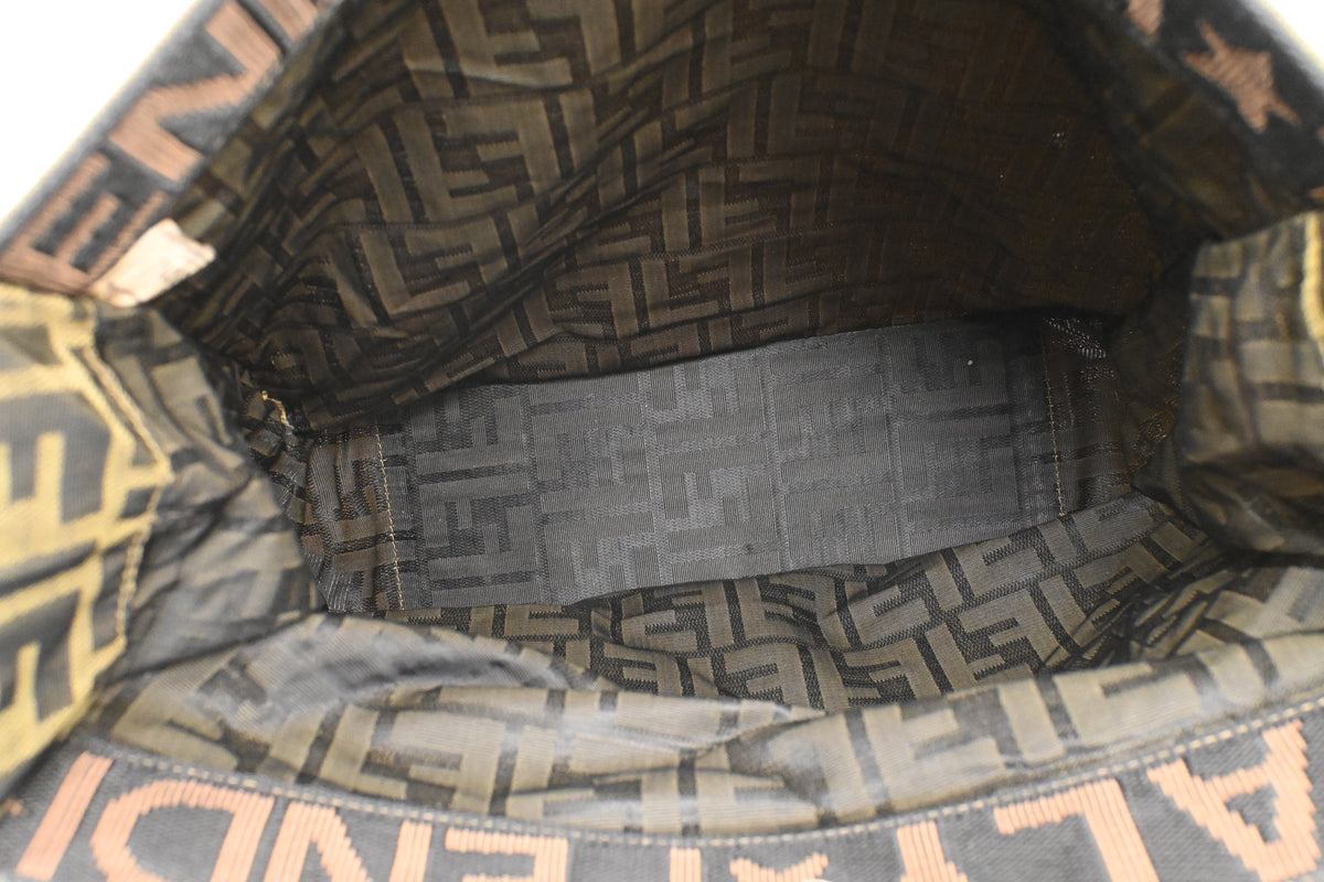 Fendi Folding Tote in Zucca Canvas