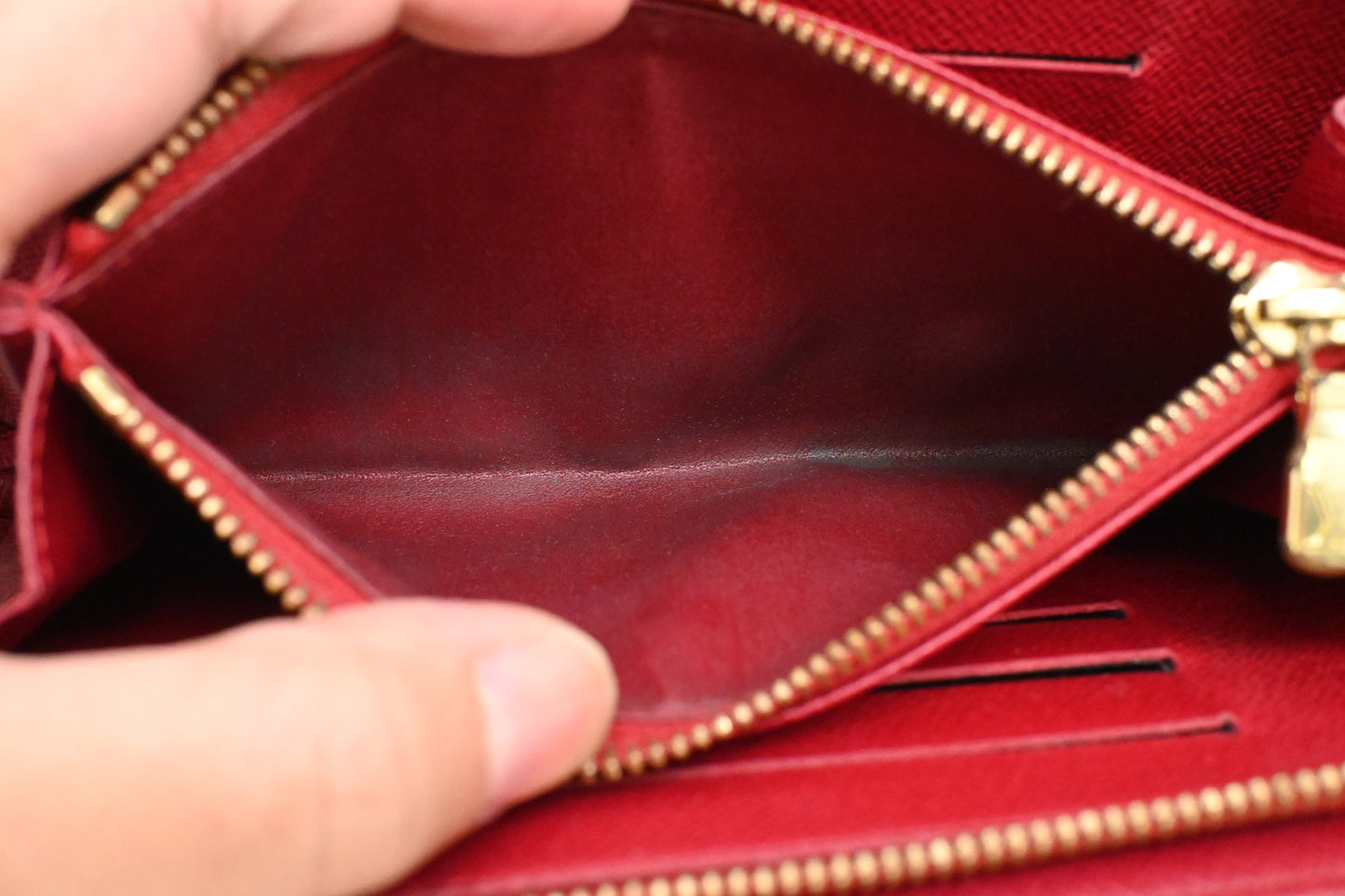 Louis Vuitton x Takashi Murakami Zip Wallet in Cherry Monogram Canvas
