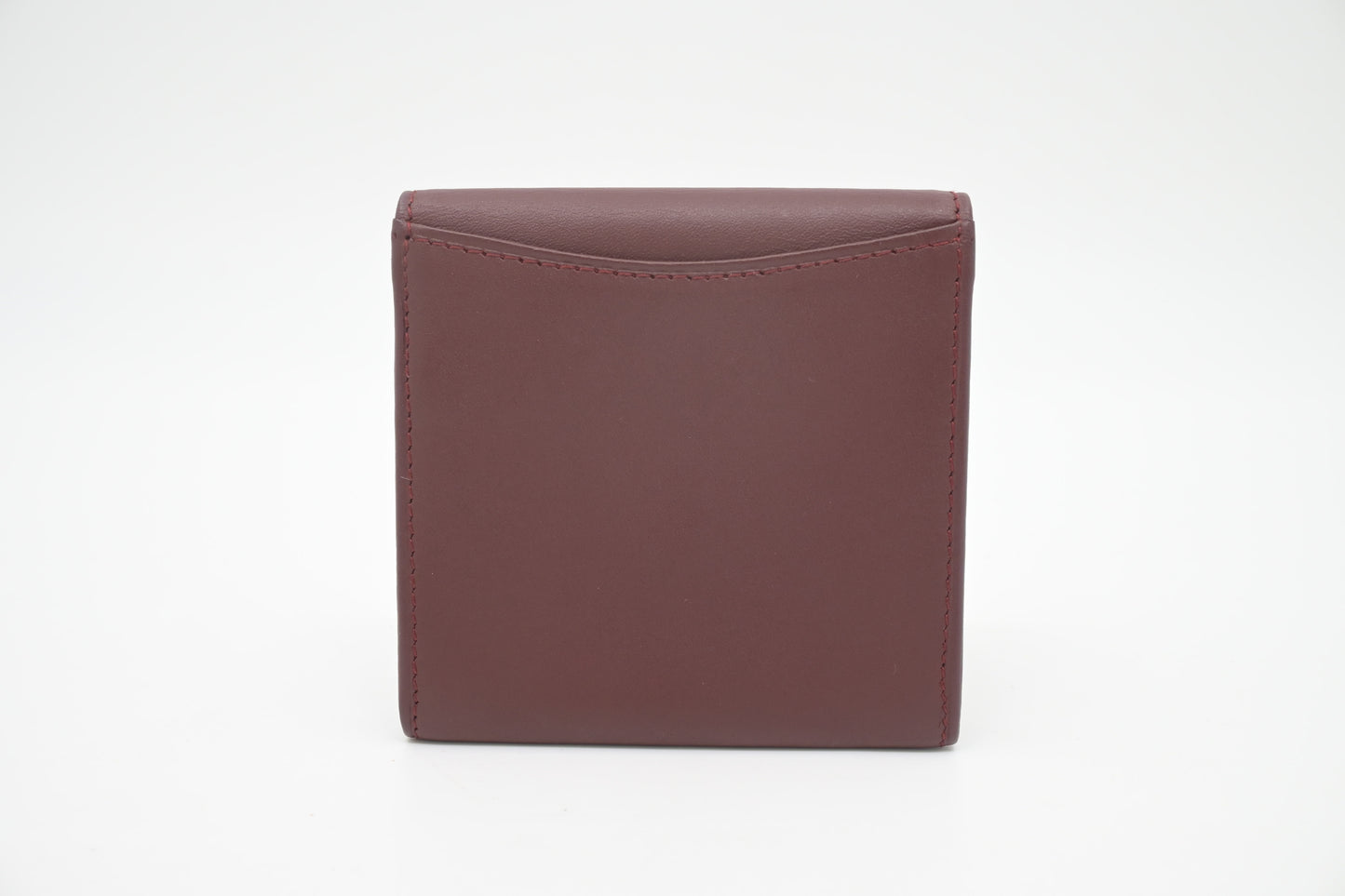 Cartier Coin Case in Burgundy Leather