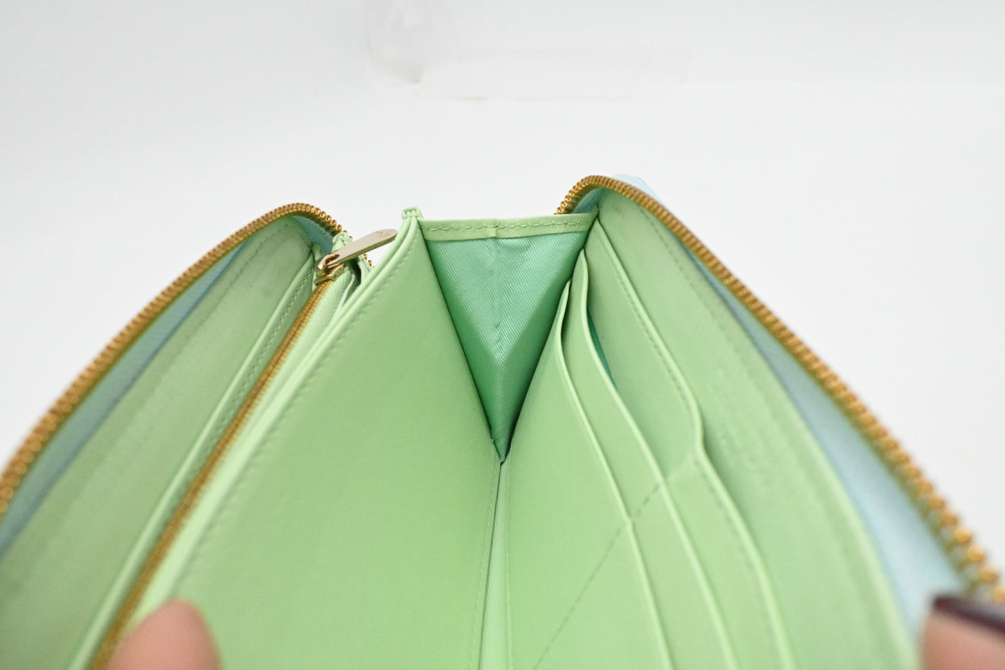 Dior Voyageur Wallet in Light Blue Leather