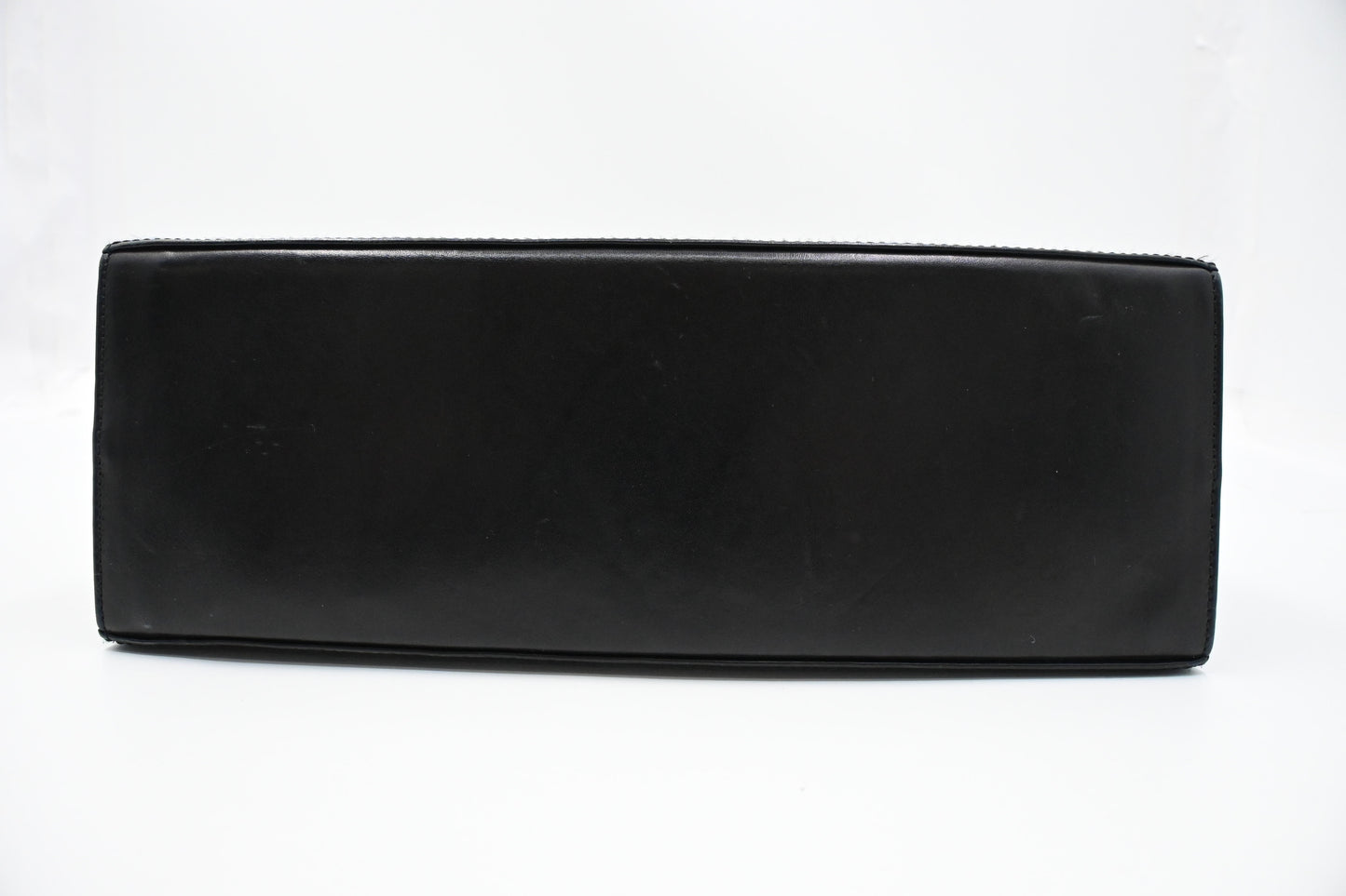 Ferragamo Gancini Two Way Handbag in Black Leather