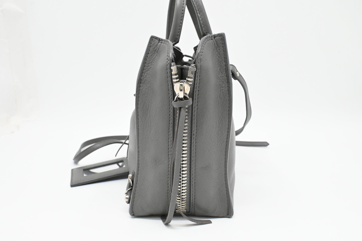 Balenciaga Paper A6 2way Bag in Grey Leather