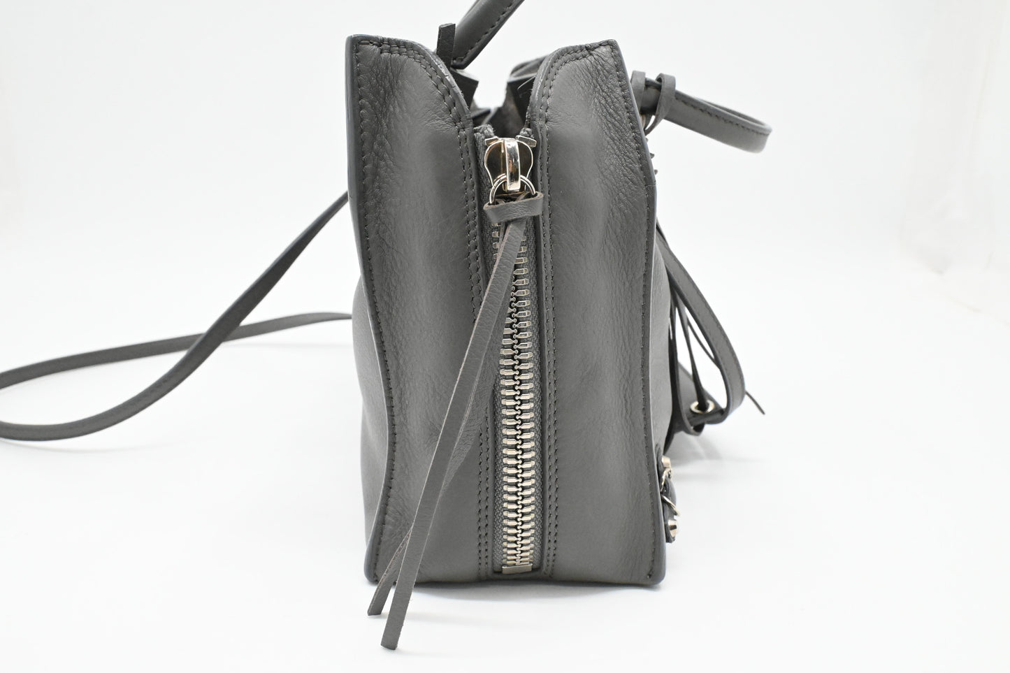 Balenciaga Paper A6 2way Bag in Grey Leather