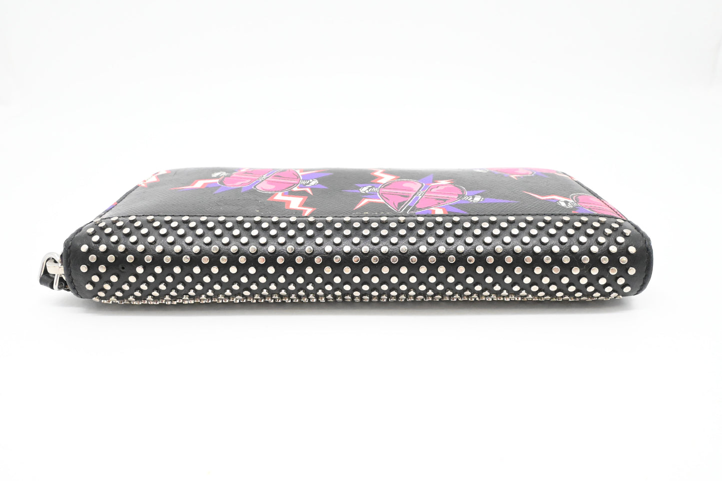 Prada x Universal Studios Frankenstein Wallet in Black Multicolor Leather