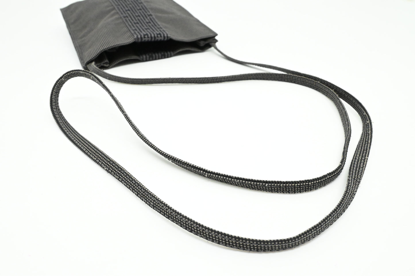 Hermes Herline Crossbody Pochette in Grey Canvas