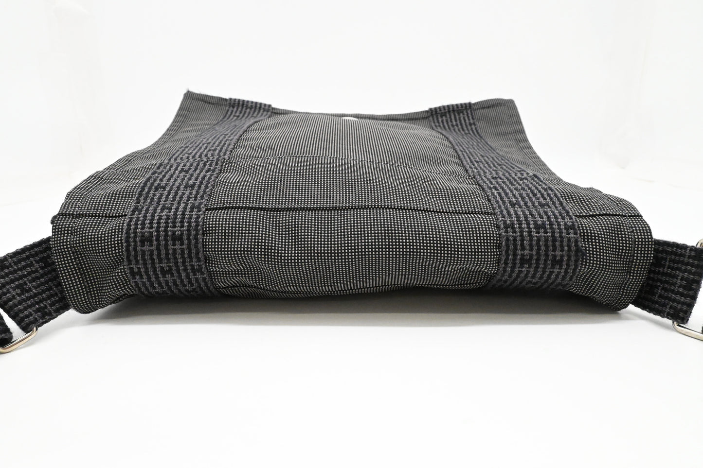 Hermes Herline Bassus PM Messenger Bag in Grey Canvas