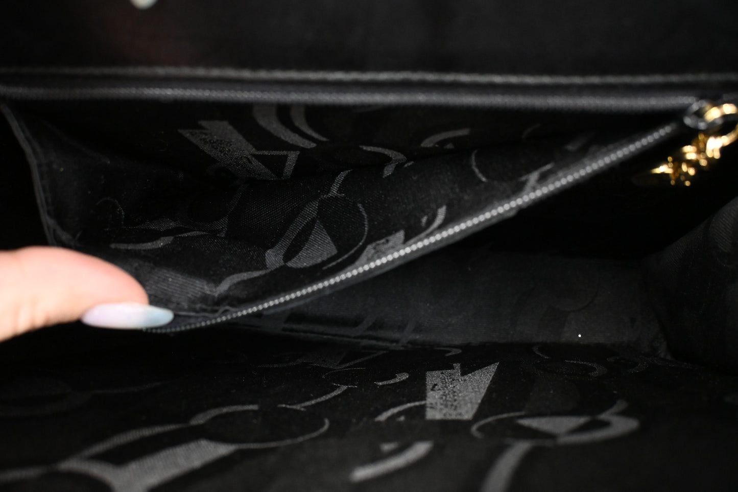 Ferragamo Gancini Two Way Handbag in Black Leather