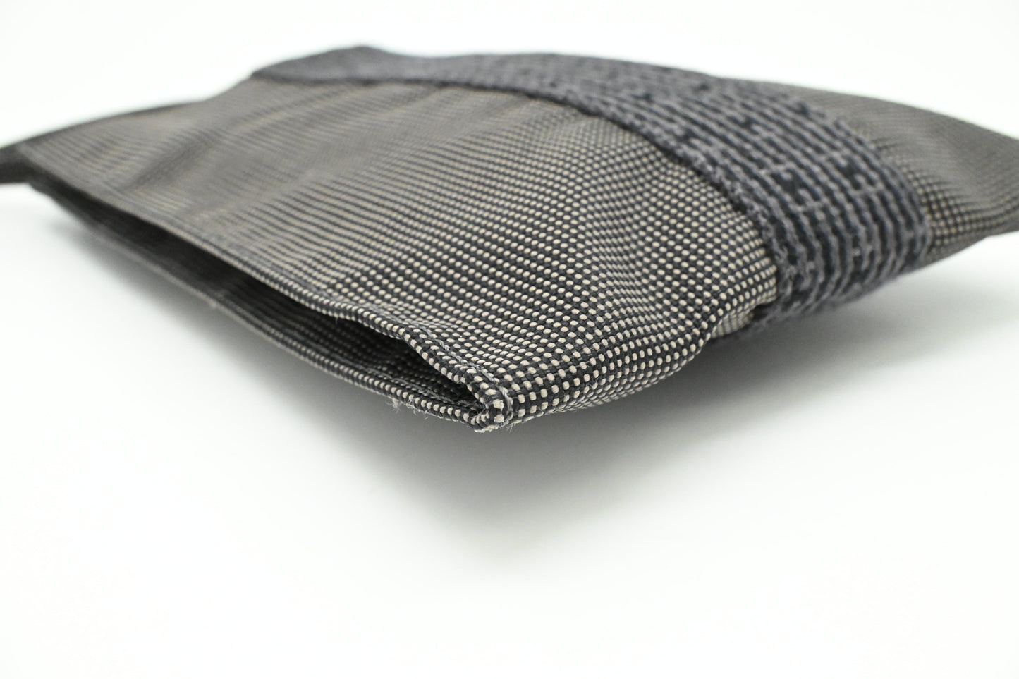 Hermes Herline Crossbody Pochette in Grey Canvas