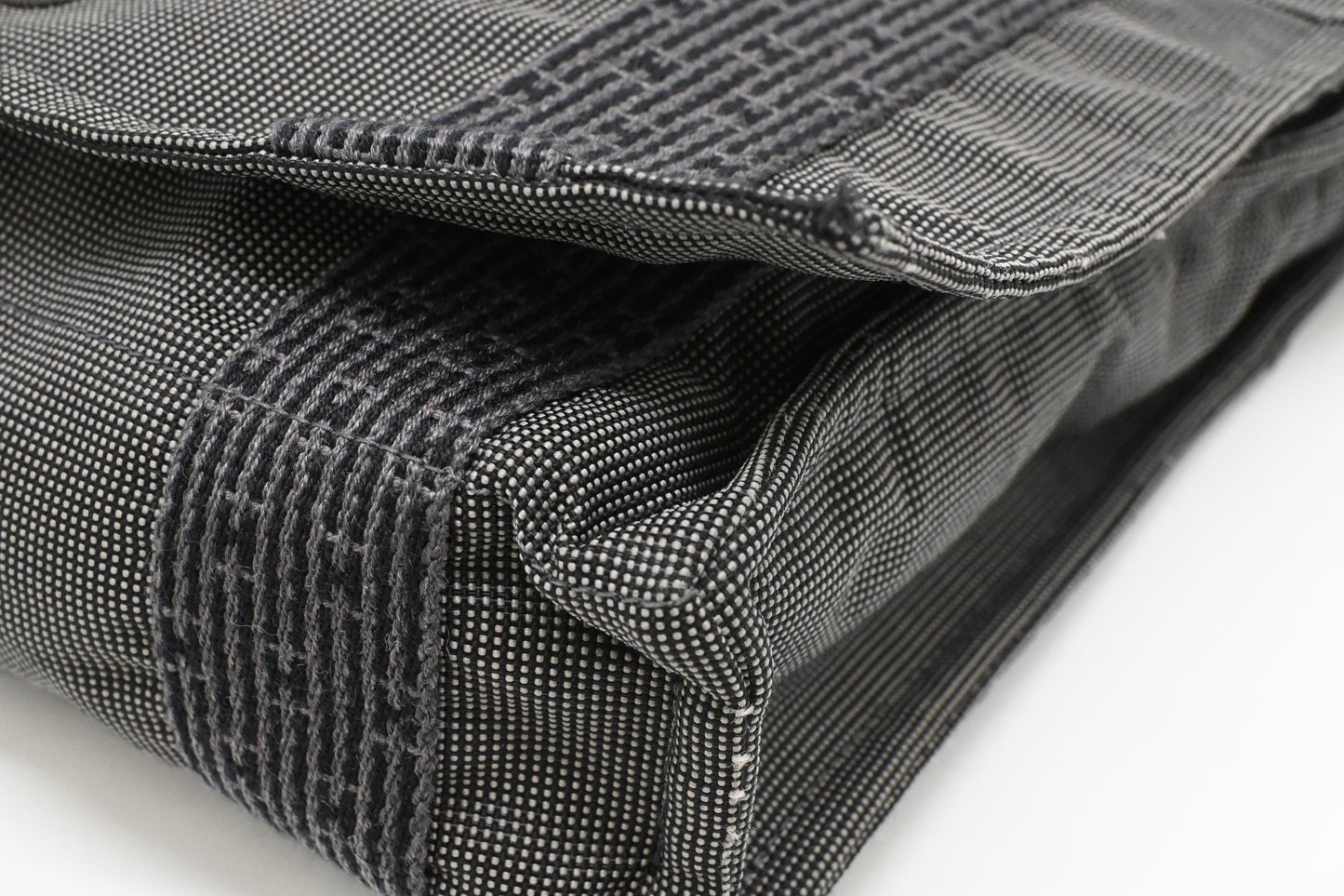 Hermes Herline Bassus PM Messenger Bag in Grey Canvas