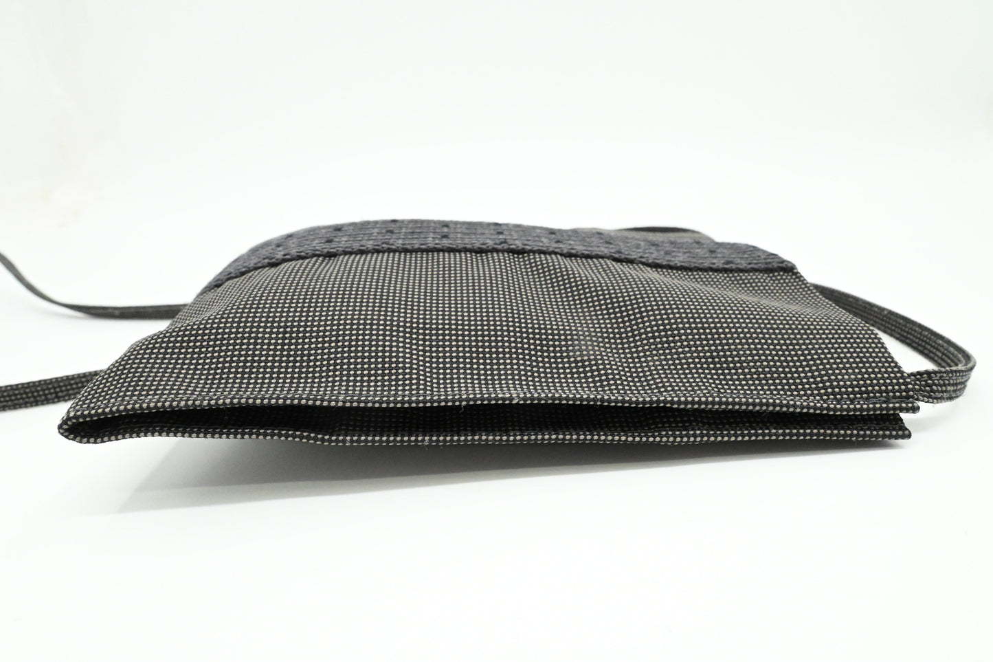 Hermes Herline Crossbody Pochette in Grey Canvas