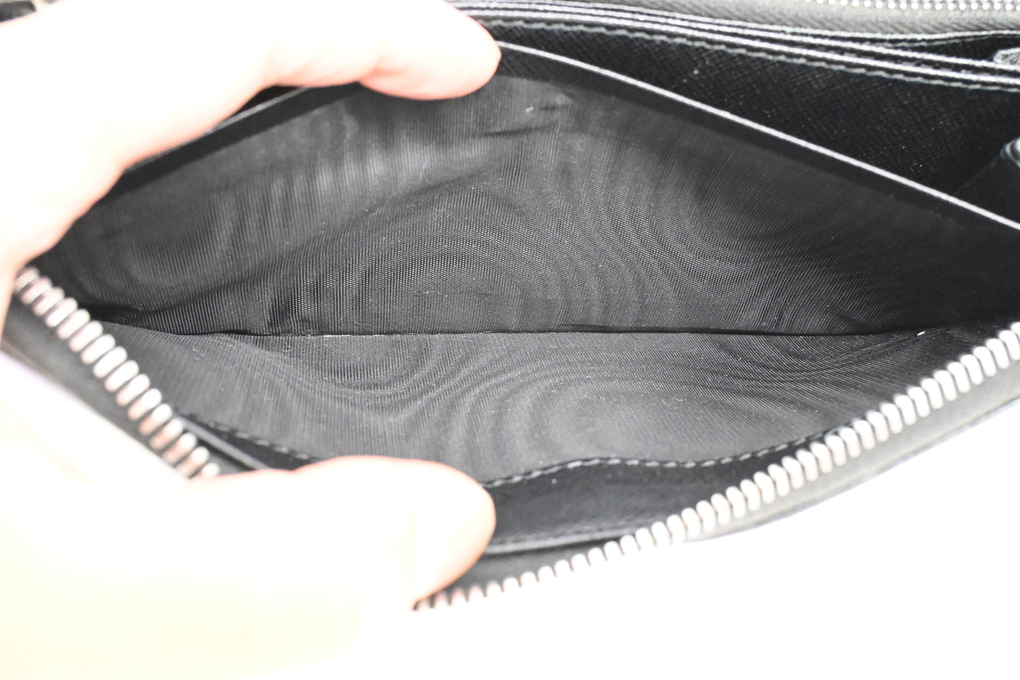 Prada x Universal Studios Frankenstein Wallet in Black Multicolor Leather