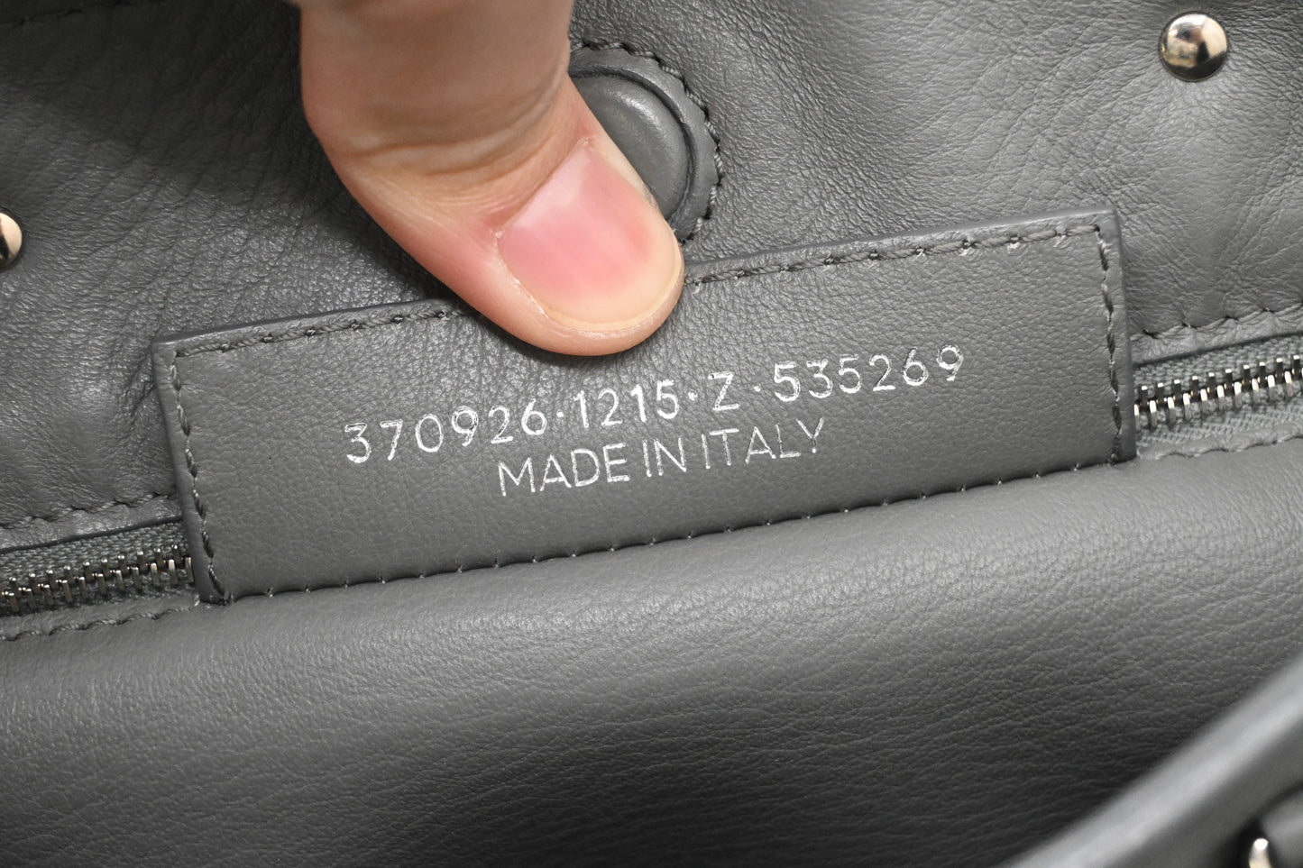 Balenciaga Paper A6 2way Bag in Grey Leather